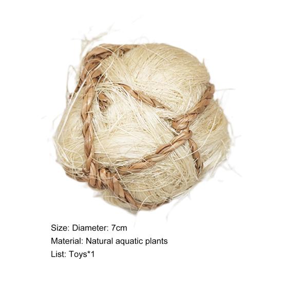 Molar Toy Natural Smell Relieve Anxiety Healthy Hamster Parrot Molar Ball Toy