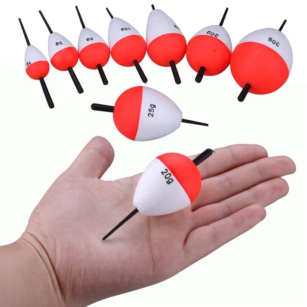 10Pcs/Set Fishing Tackle Fishing Float 3/5/10/20g Foam Floats Ball Portable Floats Sticks