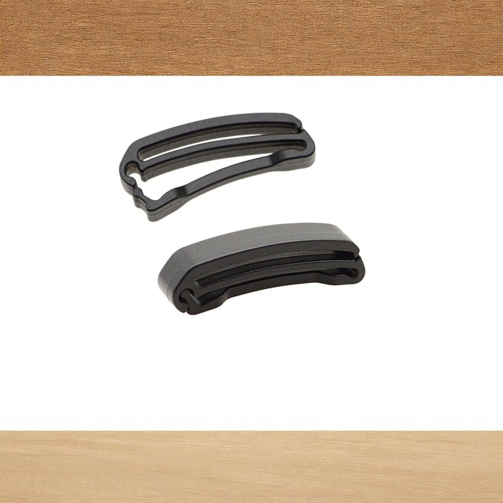 

2 Pcs Plastic Fixing Clip for Webbing Quick Webbing Tail Clip Buckle Belt Storage Buckle Diving Accessories One Size чёрный