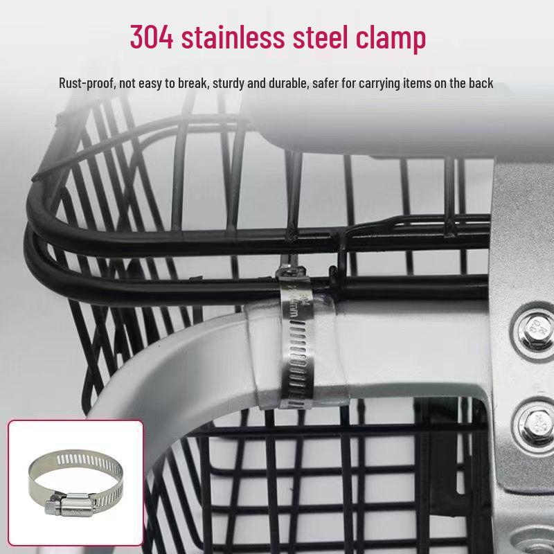 Waterproof Electric Vehicle Rear Basket with Lid for Scooter/Bike