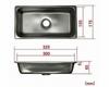 Rim DIY General-Purpose Stainless Steel Mini Sink Set (For Campers) Opening Dimensions: Approx. 300 x 155mm