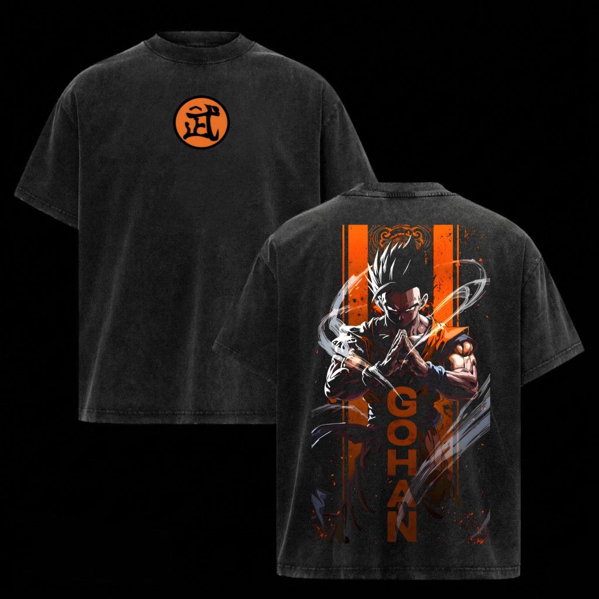 Gohan Dragon Ball Shirt Streetwear Anime Manga Unisex Oversized Men Graphic Tee 2XL