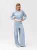 GLOWNY G Hug Knit Pants (Baby Blue)