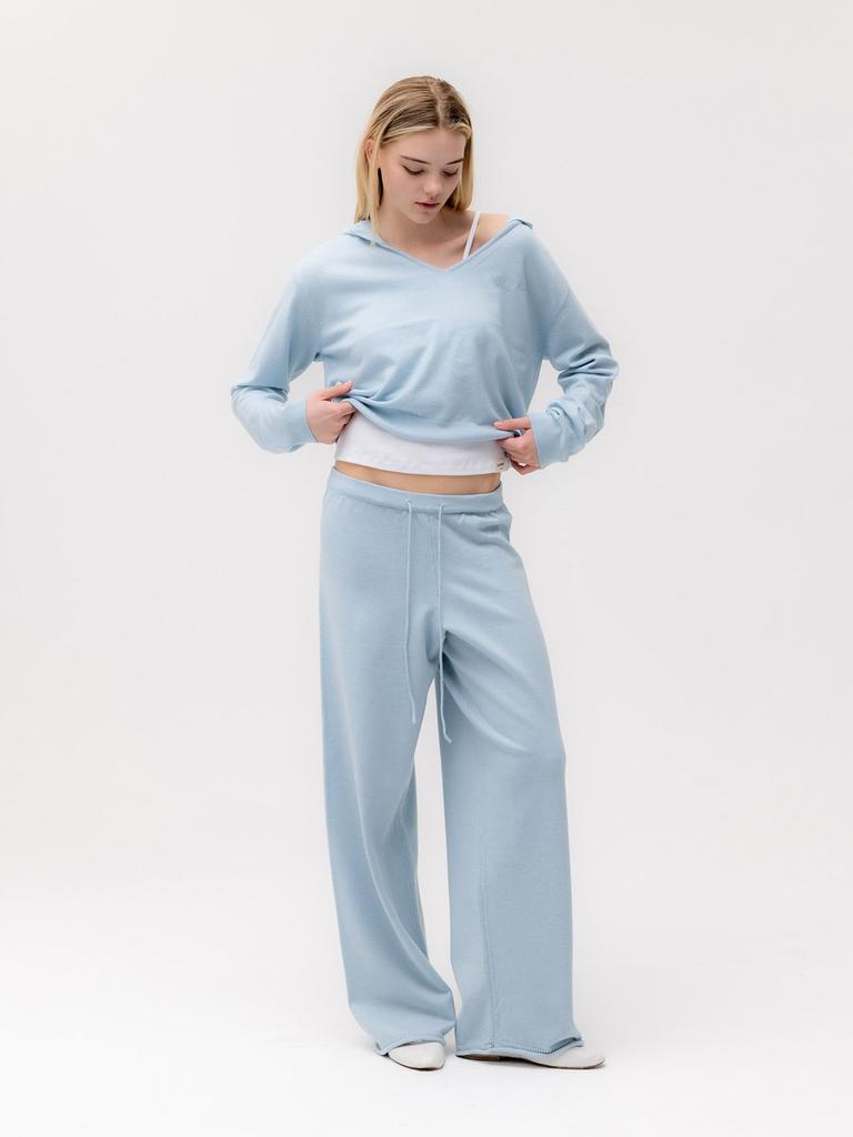 GLOWNY G Hug Knit Pants (Baby Blue)