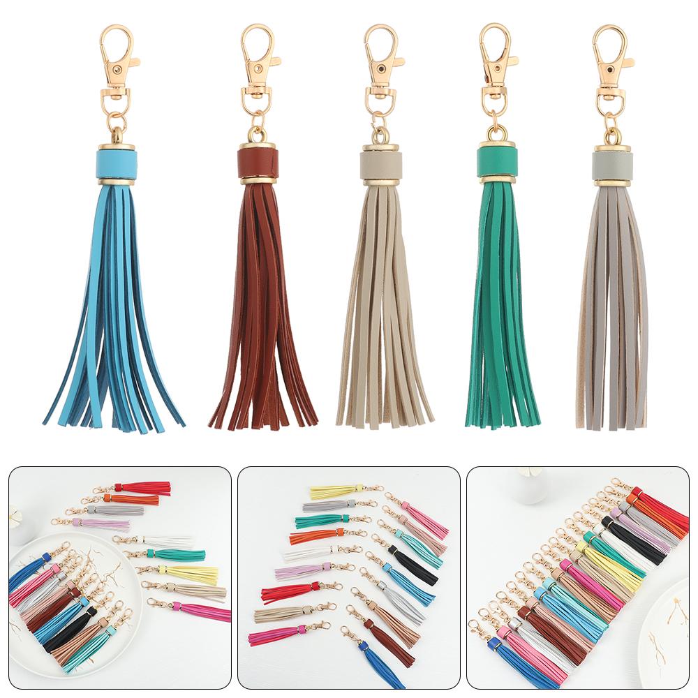 Key Chain Accessories For Bags Ring Holder Tassel Keychain Tassel Hanging Pendant KeyRing Ornaments