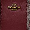 Coach Wristlet Monogram Canvas With Leather Handheld Clutch Mahjong Bag Small Women clutch Burgundy 5476-B4RH5