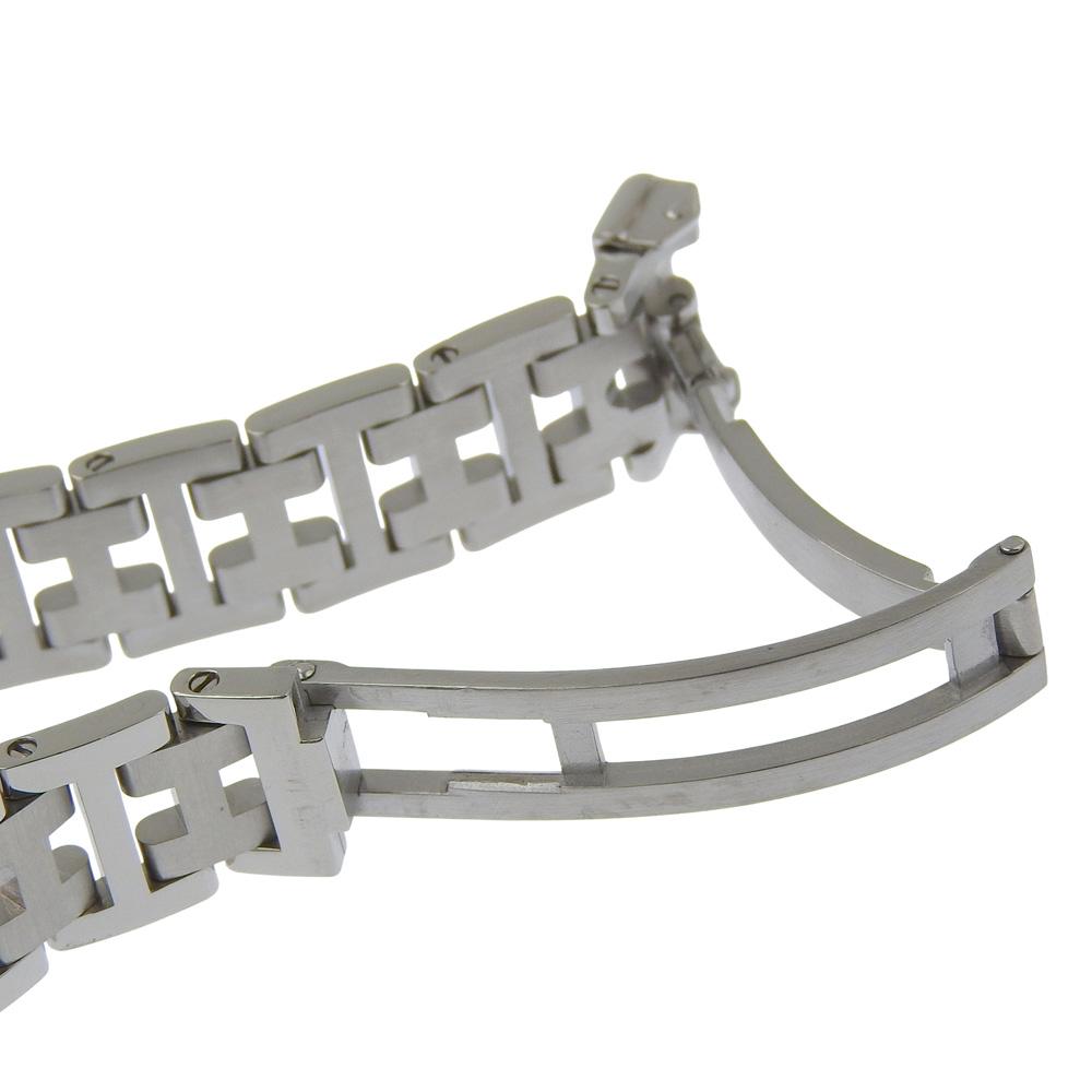 HERMES Clipper Watches CL4.210 blackDial Stainless Steel Quartz Analog display Women Used