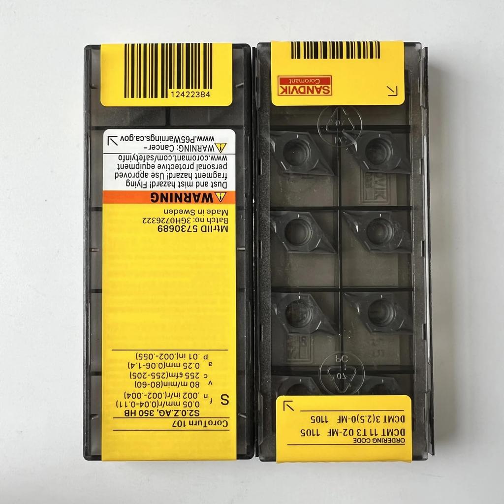 Original Sandvik / DCMT11T302-MF 1105 /CNC Lathe Carbide Blade Tool 10 Pcs