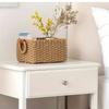 Woven Cosmetics Storage Basket Decorative Handmade Snacks Storage Containers Multi-functional Simple Paper Rope Basket Office