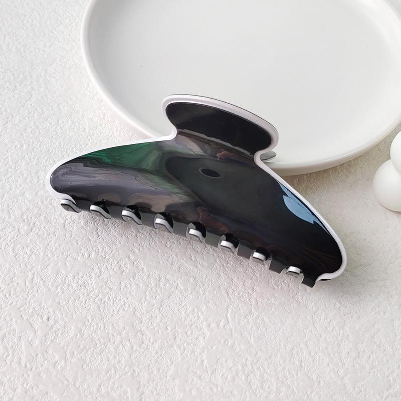 Elegant Multi-Color Acetate Hair Clip - Jelly Shark Grip for Women