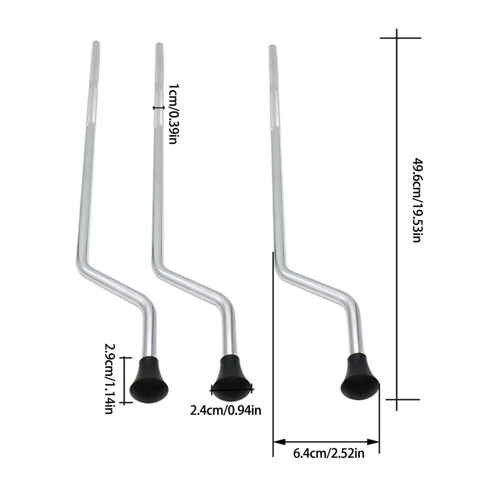 3Pcs Adjustable Height Drum Legs For Percussion Instrument Stability And Easy Installation Metal Drum Support Legs Set