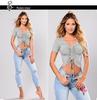 Europäischer Bestseller: Bestickte zerrissene Jeans lange Hose 3126
