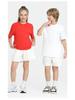 LVLV | Kids & Teens 240g Pure Cotton Loose Fit Retro Short Sleeve Parent-Child T-shirt, Class Uniform Trendy
