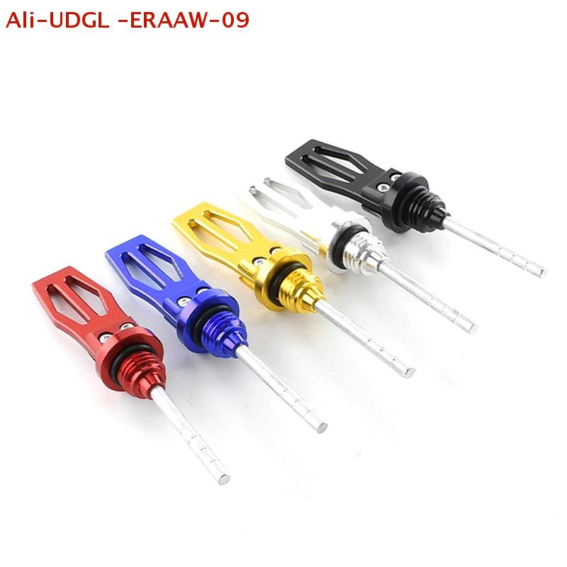 1Pc Al Alloy Engine Oil Dipstick, Precision CNC Modification for Motorcycles
