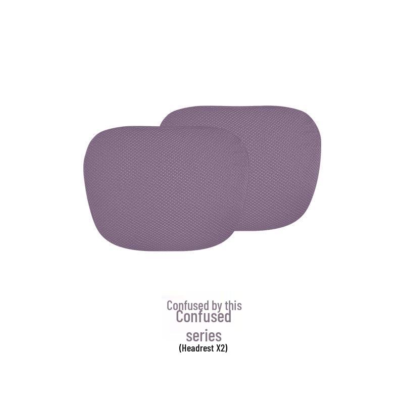 SU7 Car Headrest & Neck Pillow: Summer Breathable Memory Foam Neck & Lumbar Support.