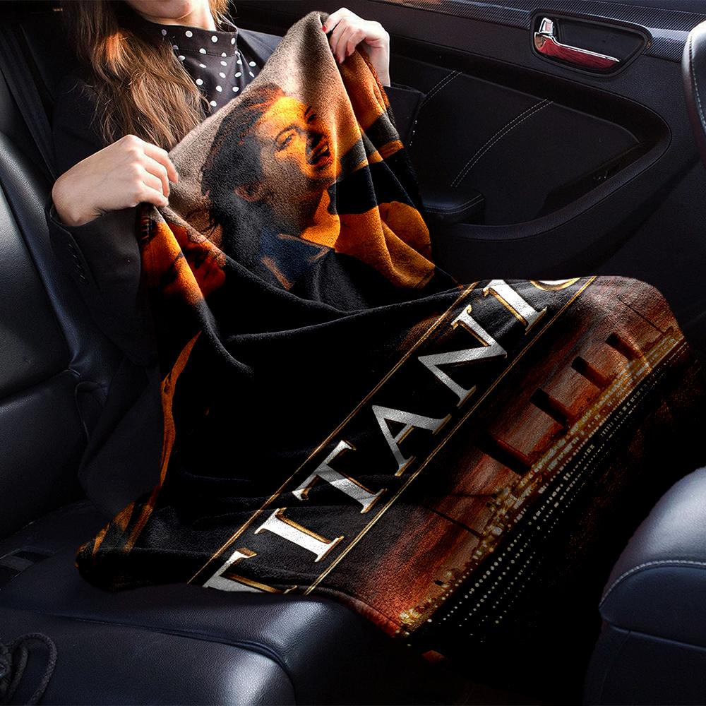 Titanic Theme Printed Blanket - Perfect for Couch, Bed, Travel & Outdoor Use | Machine Washable, Cozy & Durable.