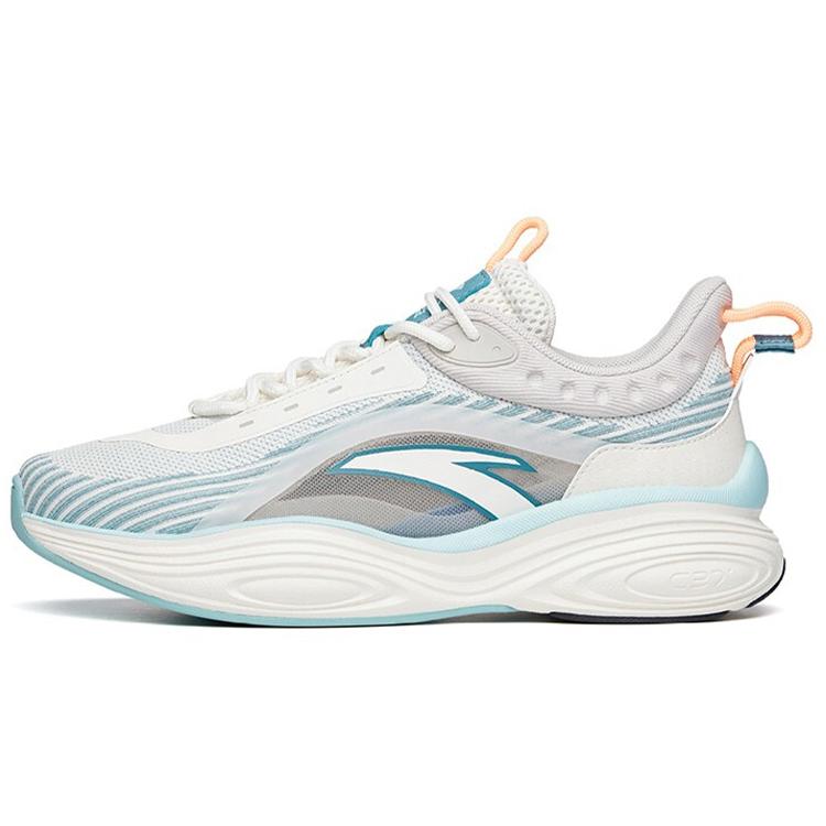 

ANTA Chunky Sneakers Men s Low top Ivory White/Shade 1 Gray/Silk Blue Green 912128860-1 44.5