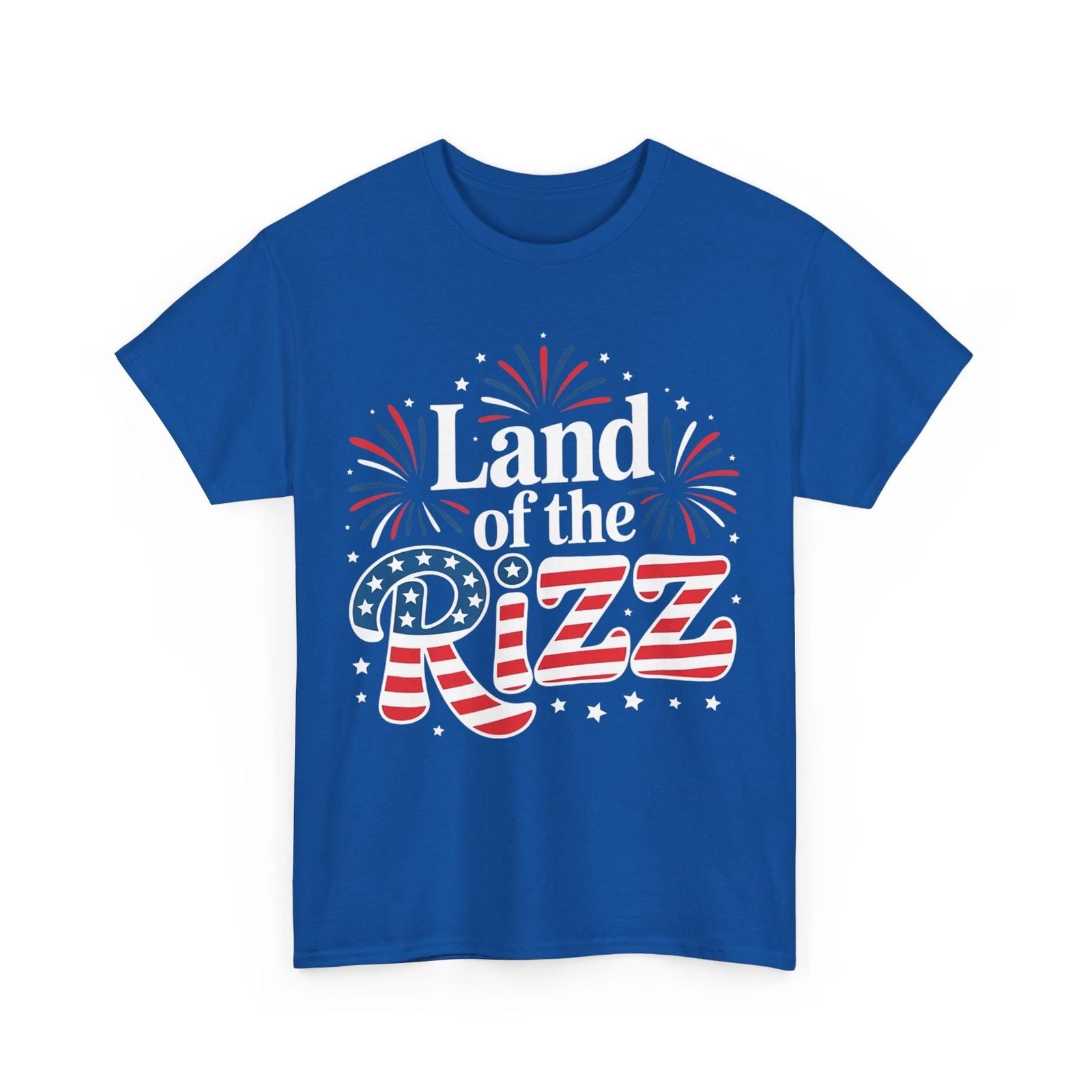 Land of the Rizz funny Patriotic day 4th Of July US Flag T shirt 3XL