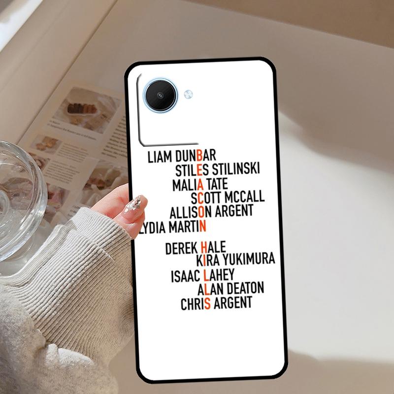 Teen Wolf Beacon Hills For Realme 14 Pro Plus 10 11 12 13 GT 6 6T 5 GT7 Pro C67 C61 C55 C53 C51 C21Y C25S C75 Case