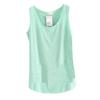 Cămașă de vară Femei Bumbac bambus Fără mâneci cu gât rotund Tricou largi pentru damă Vestă