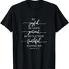 Bible Verse Romans 12_12 Be Joyful In Hope Quote On Black T-Shirt,100% Cotton