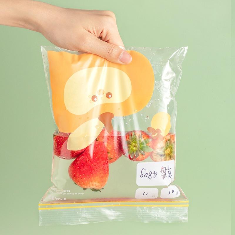 Reusable Zip Lock Bag Food Grade Transparent Storage Bag With Zipper Sealing Plastic Container Travel Freezer Camping Kitchen