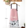 Cute Cartoon Prints Kitchen Apron Waterproof Wear-resistant Work Apron Household Oil-proof Antifouling Barista Apron
