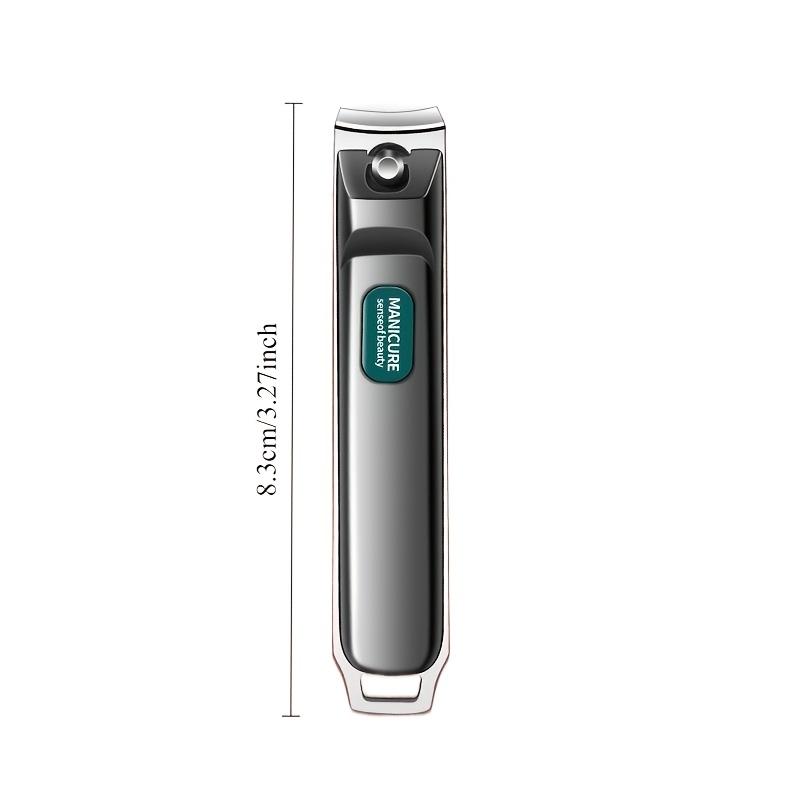 2pcs Anti-Splash Clipper Thick Anti-Splash Nail Clipper with Wide Opening Sharp Manicure and Pedicure Tools Nano Nail File