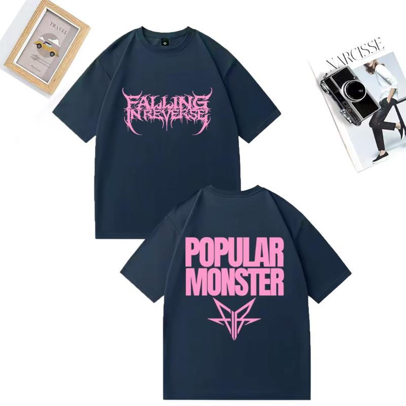 Rock Band Falling In Reverse Album Graphics T Shirt Men Women Casual Hip Hop Streetwear Oversized Short Sleeve Cotton Summer Tee