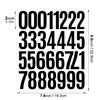 2 Inch Self Adhesive Number Stickers Waterproof Vinyl Die Cut for Warehouse Office Home Organization