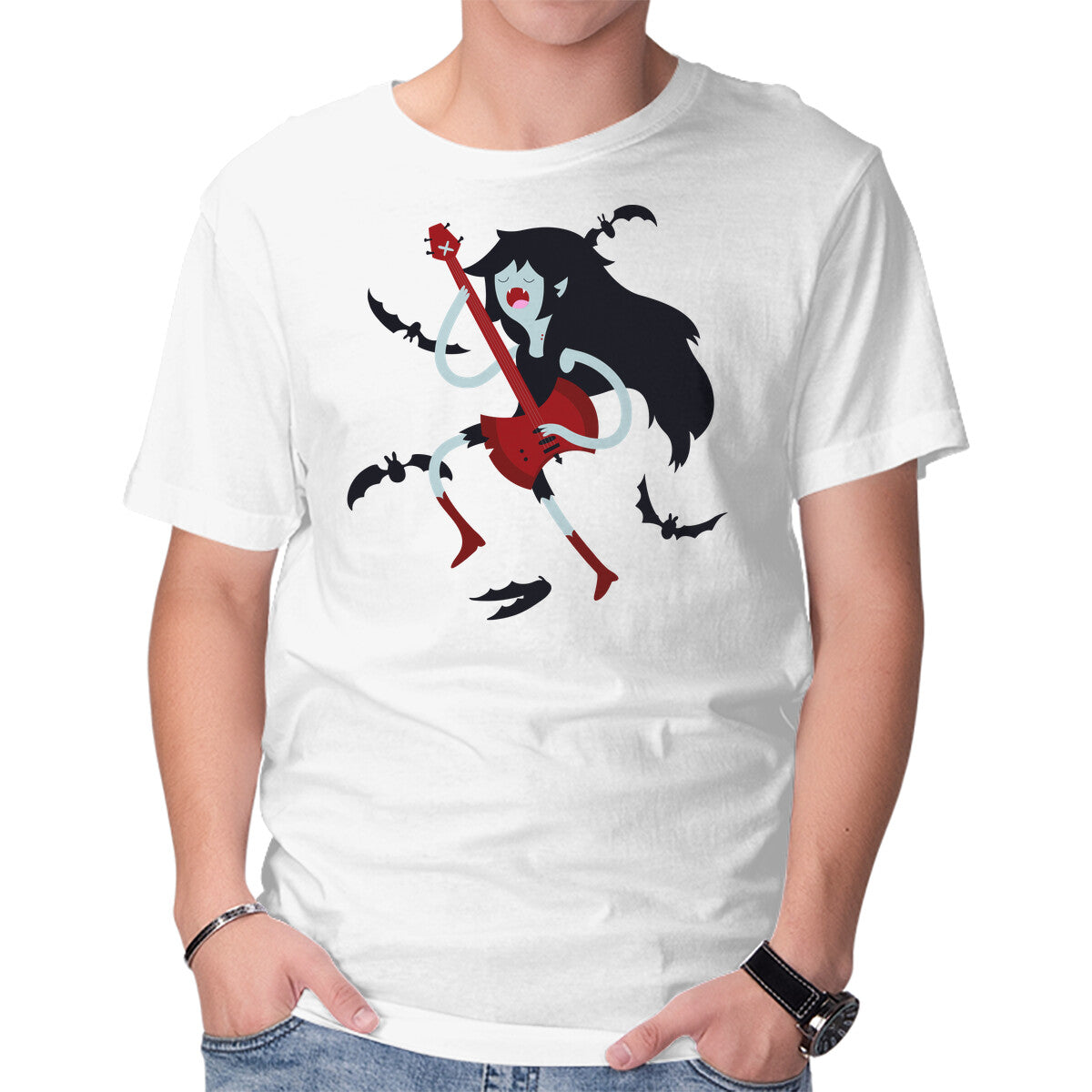 Unisex Crew Neck T-Shirt Vampire Song Graphic Short Sleeve Casual Tee XXL