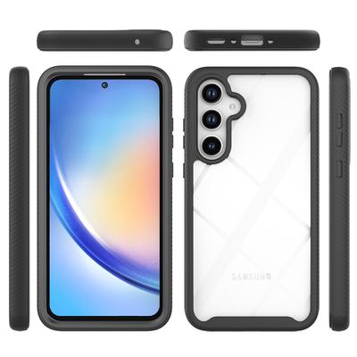 For Samsung Galaxy A55 5G Case PC+TPU+PET Screen Film Full Protection Cover