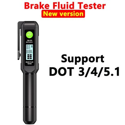 DOT3/DOT4/DOT5.1 Tester brzdové kapaliny Tester oleje Mini tester brzdové kapaliny pro automobily Detektor Kovová sonda Se zvukem