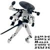 Mythological Figure PVC Model, 3D Printed Multi-Joint Full Body Movable Robot Titan 13, for Stop Motion Animation Adult Desktop Decor
