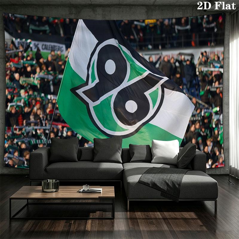 Hannover 96 Art Wall Tapestry, Aesthetic Printed Fabric Blanket, Suitable for Bedroom, Living Room, and Home Decor.