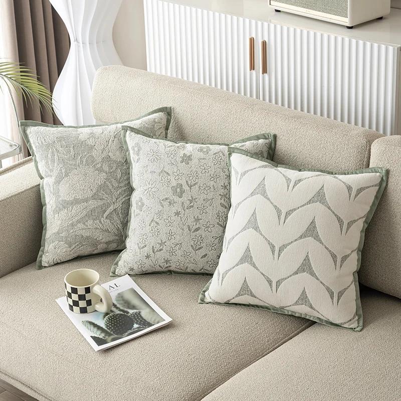 Skin-friendly Chenille Pillow Cover Cushion Cover (excluding Filling) Living Room Sofa Decoration Cushion Cover
