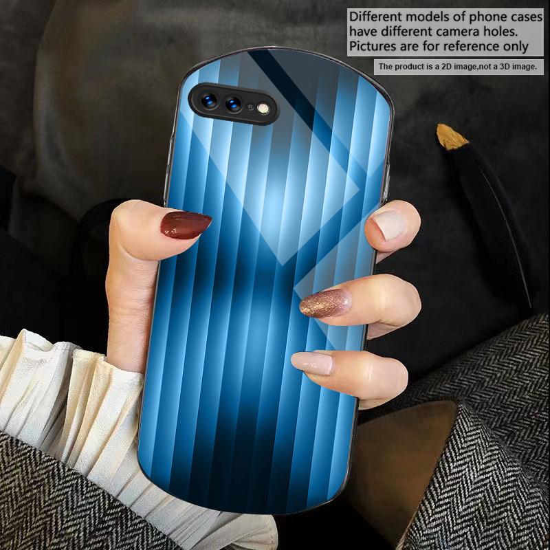 Brown delicate gradient For iPhone 17 16 15 14 Pro 13 Plus 12 mini 11 Pro Max XR X S 7 8 Elliptical Tempered Glass Phone Case