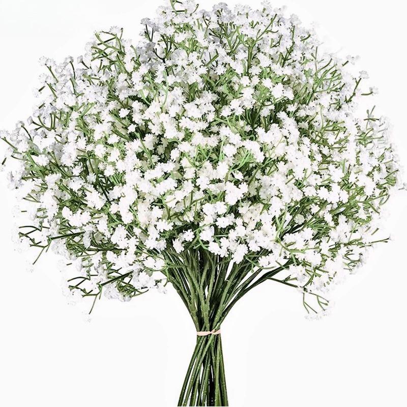 5/10Pcs Artificial Flowers Bouquet Plastic Gypsophila Fake Flower for Wedding Centerpieces Babys Breath Party Home Room Decor