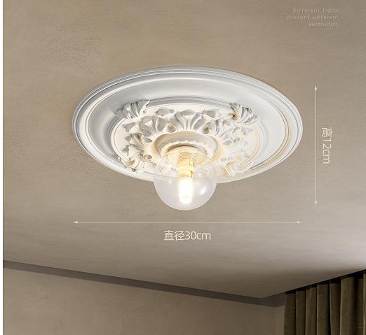Французский ретро резной потолочный светильник светодиодный светильник коридорный светильник Nordic Cream wind потолочный светильник спальня гостиная декор светильник