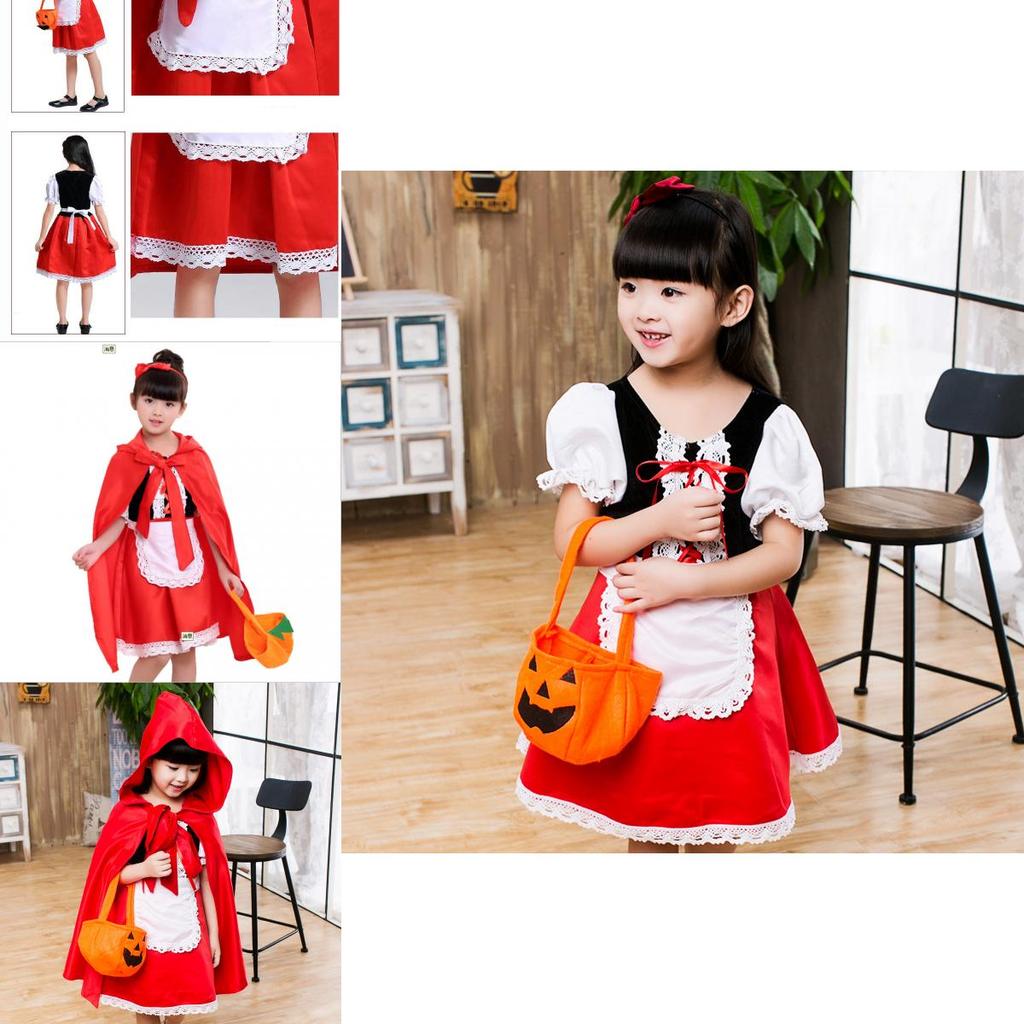 Entzückendes Rotkäppchen Kostüm Für Mädchen Halloween Cosplay Party