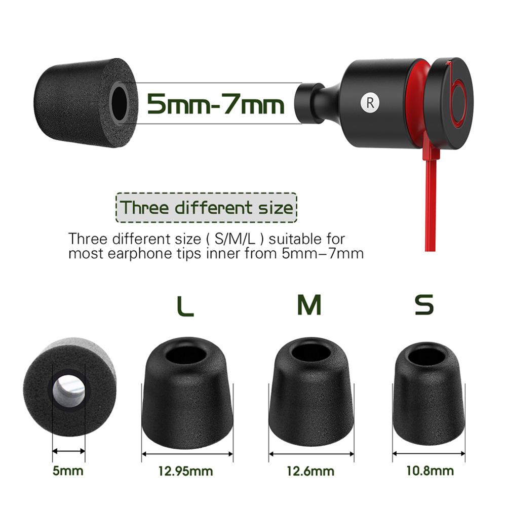 Comply Foam Tips Noise Isolating Ear Buds Pads Cushion Enhanced Music Experience Earbud Covers Compact Lightweight for Earphone