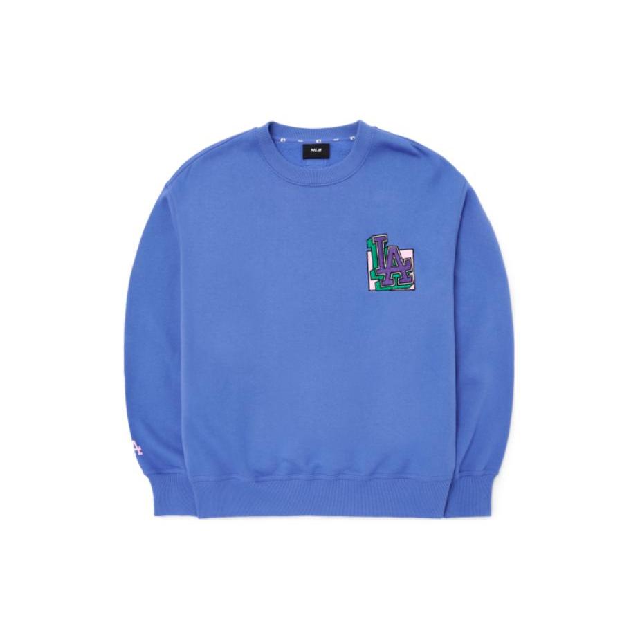 New MLB LA DODGERS Sweatshirt Unisex Blue 3AMTL0426-07BLS