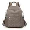 Rhomboid Rivet Backpack Women's Travel Bag Large Capacity Backpack