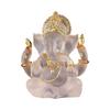Detailed Ganesha Statue Resin Craft Spiritual Home Decoration Office Sculpture Hindu God Figurine Elephant God Model