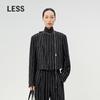 Women's Striped Loose Fit Short Blazer