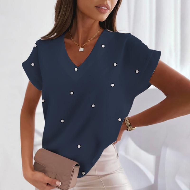 Summer Women's T-shirt Daily Casual Wear Comfortable Short Sleeve