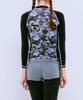 Dangun Camo Color Block Unique Raglan Long Sleeve Rash Guard