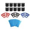 200pcs Blue Tattoo Pen Machine Covers with 10pcs Grip Tapes 3pcs Ink Cup Holder Stand Elastic Bandages Tattoo Supplies