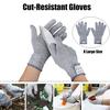 2026 New Anti Cut Proof Gloves Hot Sale GMG Grey Black HPPE EN388 ANSI Anti Cut Level 5 Safety Work Gloves Cut Resistant Gloves