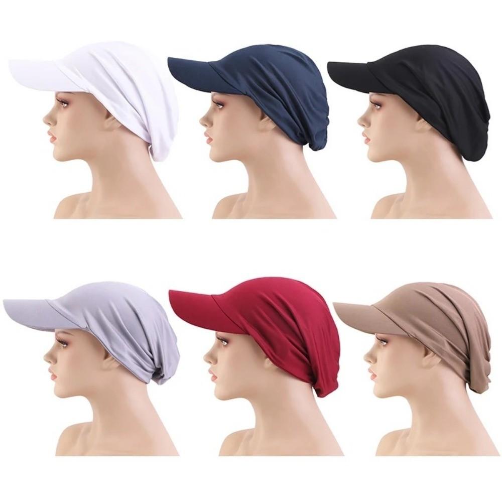 Outdoor Baseball Cap Headscarf Summer Sun Visor Hat Casual Islamic Hat Wrap Casquette Gorras